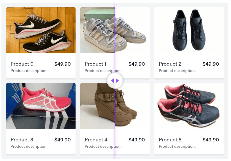 Applying computer vision to a footwear e-commerce.