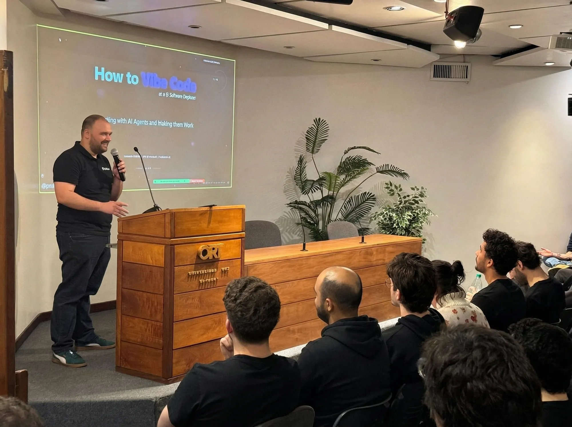 Pento team delivering an AI training talk