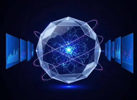 Custom AI solutions illustration poster