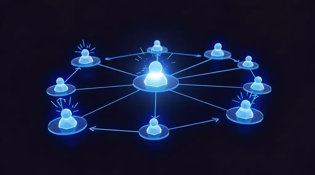 AI Team augmentation illustration poster