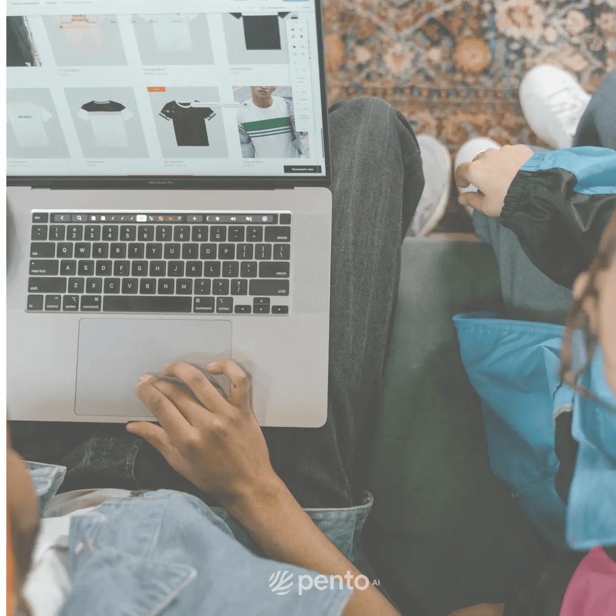 Product management interface showing inventory and product listings