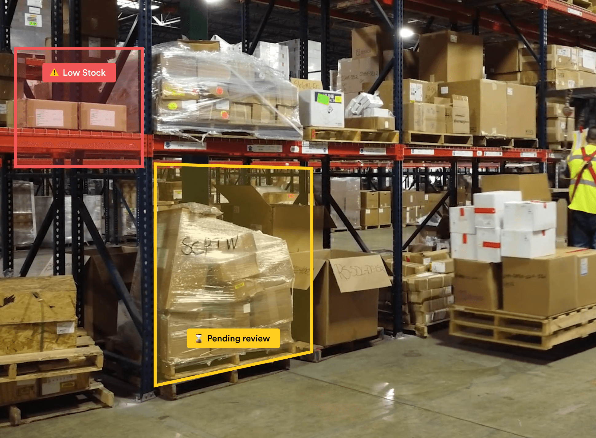 Inventory control with Computer Vision in manufacturing