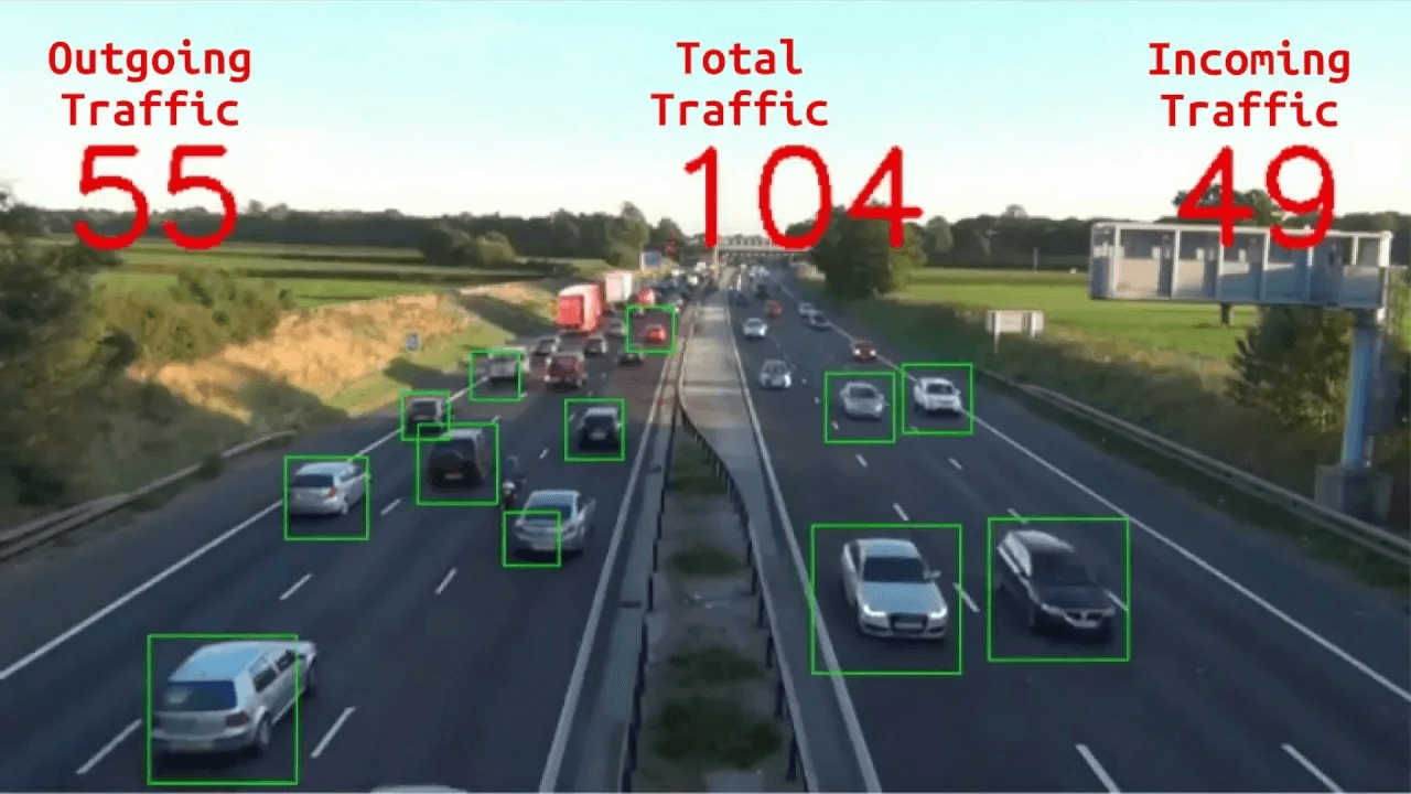 Using object detection to count cars in traffic and their direction.