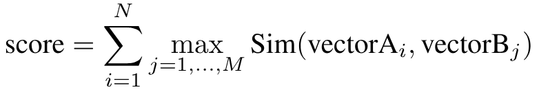 MaxSim Function