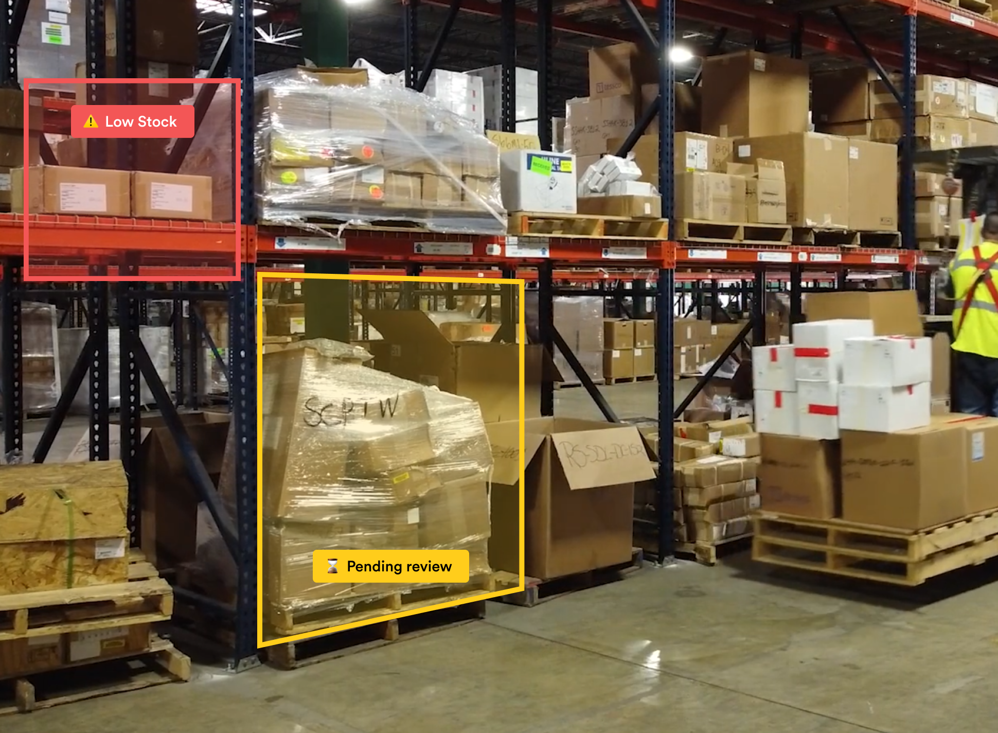 Inventory control with Computer Vision in manufacturing